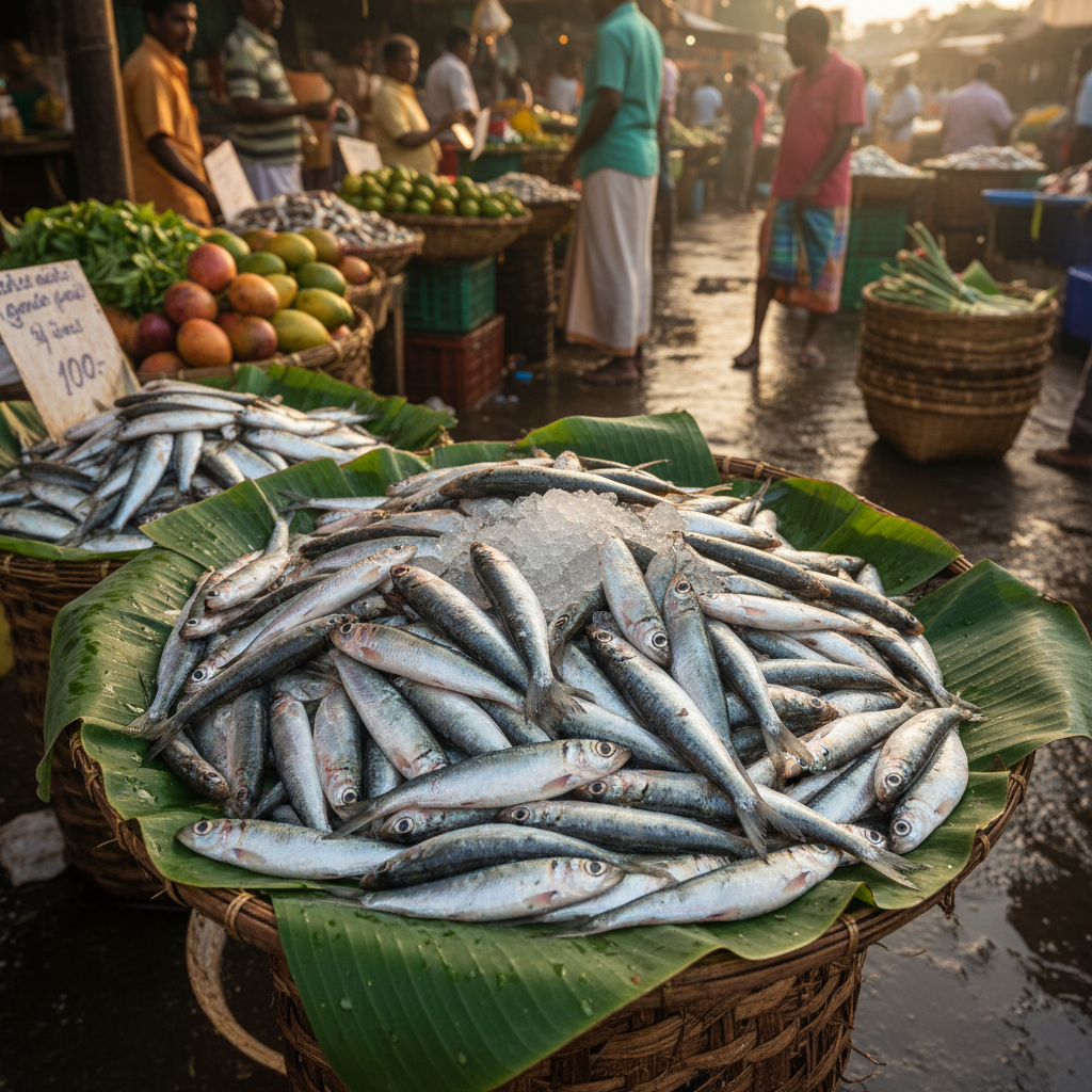 Fresh Market Mathi Small Pack Sardine - OCK Kerala Market Fish